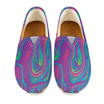 Psychedelic Liquid Print Casual Shoes