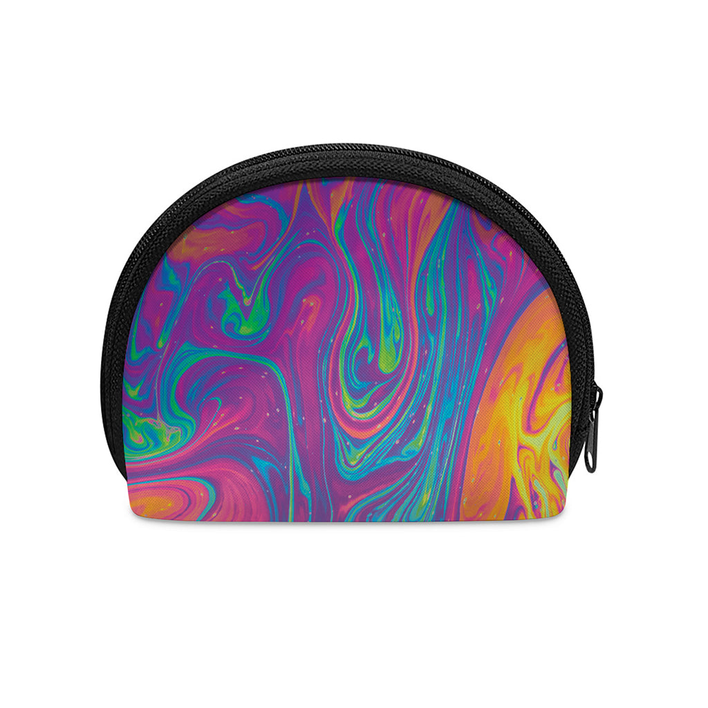 Psychedelic Liquid Print Coin Purse