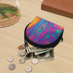 Psychedelic Liquid Print Coin Purse