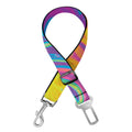 Psychedelic Liquid Print Dog Seat Belt