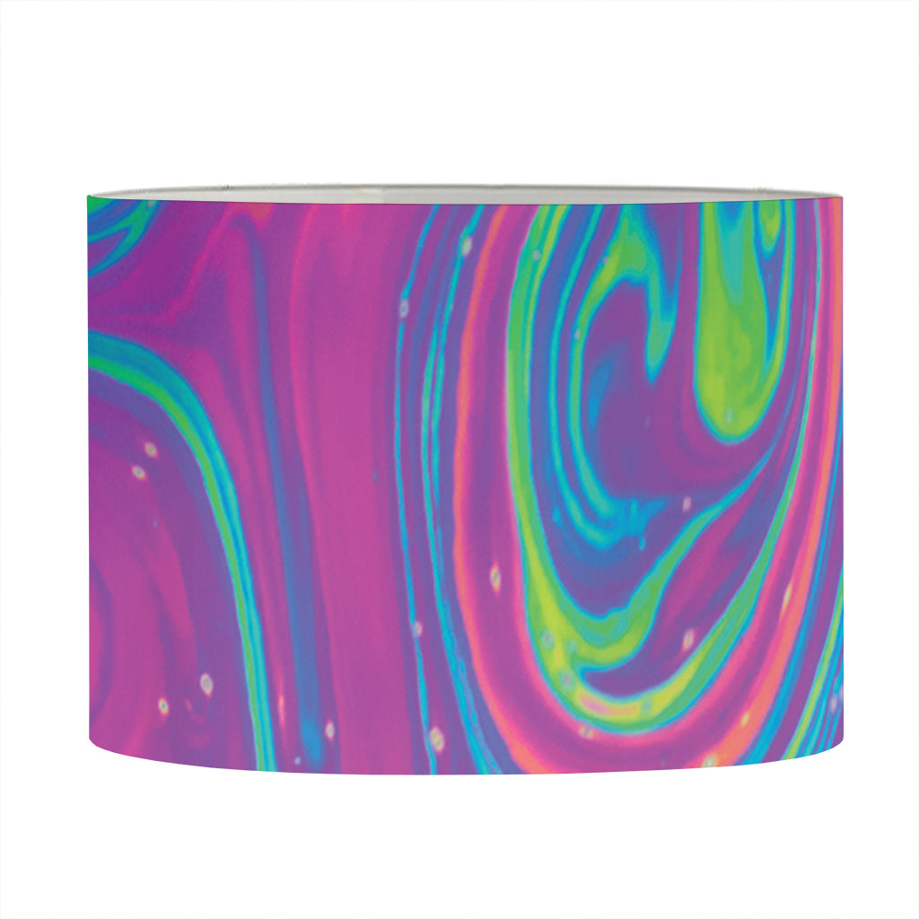 Psychedelic Liquid Print Drum Lamp Shade