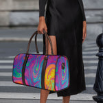 Psychedelic Liquid Print Duffle Bag