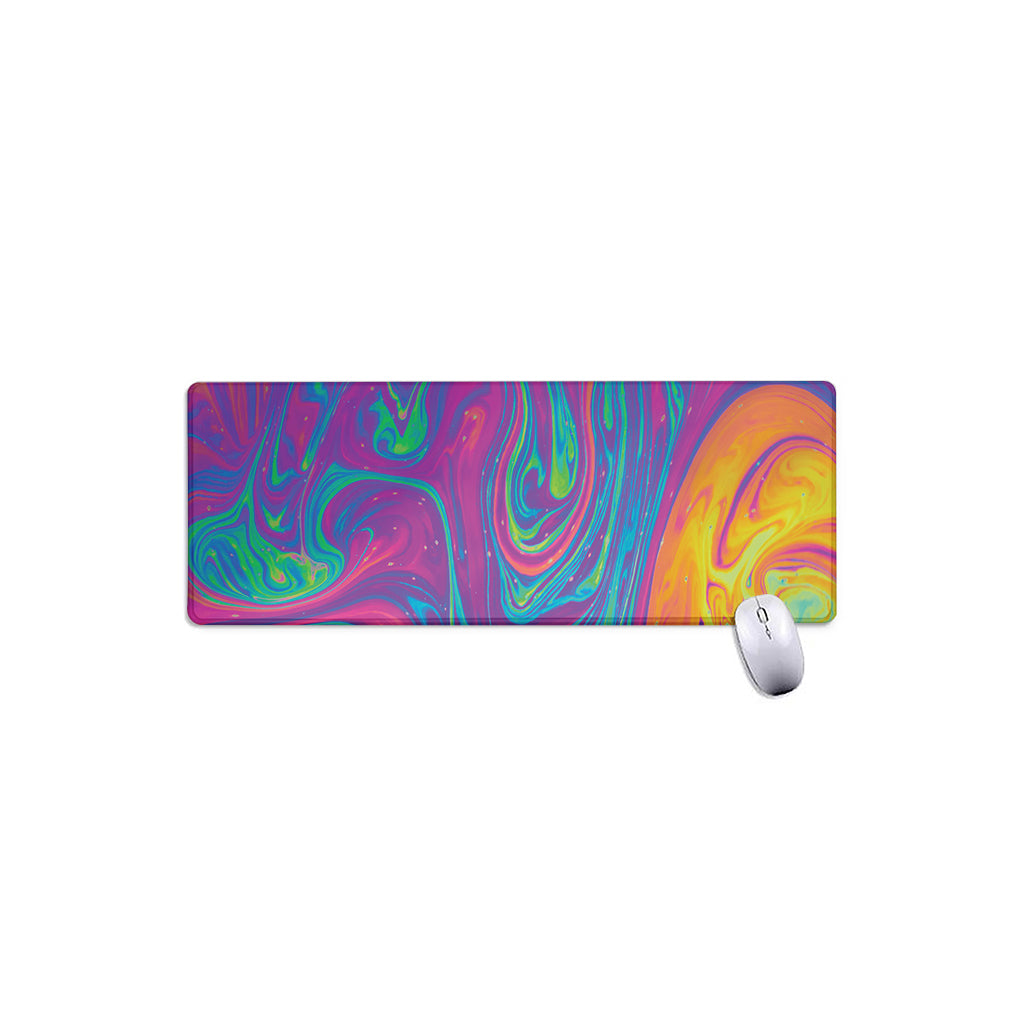 Psychedelic Liquid Print Extended Mouse Pad