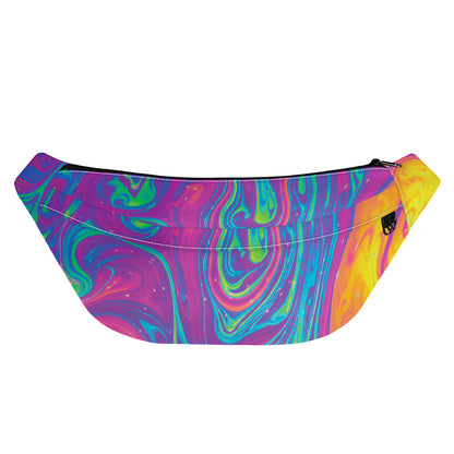 Psychedelic Liquid Print Fanny Pack
