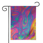 Psychedelic Liquid Print House Flag