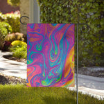Psychedelic Liquid Print House Flag