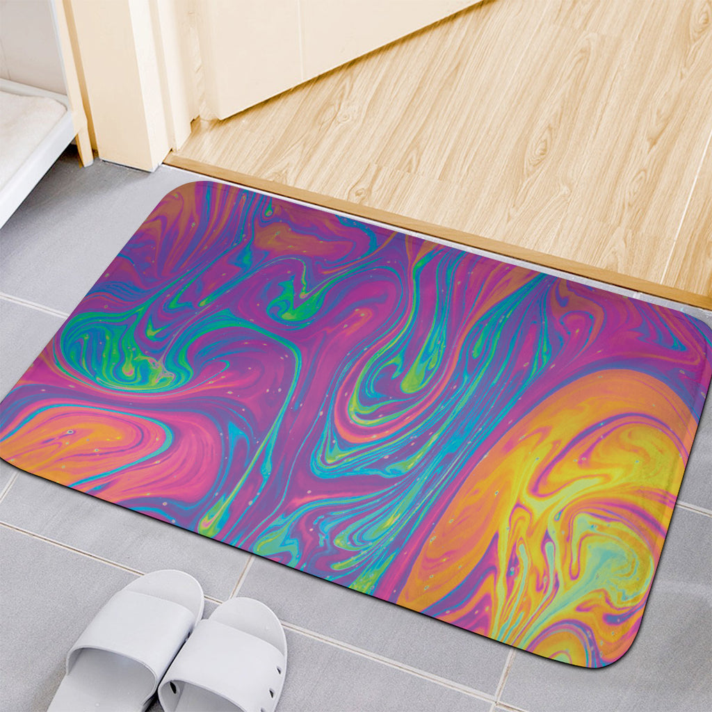 Psychedelic Liquid Print Indoor Door Mat