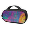 Psychedelic Liquid Print Portable Cooler Travel Case