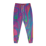 Psychedelic Liquid Print Jogger Pants