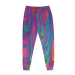 Psychedelic Liquid Print Jogger Pants