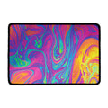 Psychedelic Liquid Print Kitchen Mat