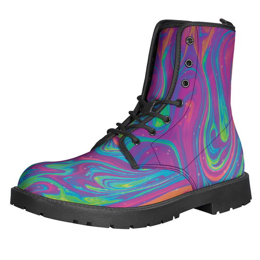 Psychedelic Liquid Print Backpack