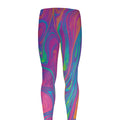 Psychedelic Liquid Print Men's Leggings