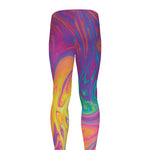 Psychedelic Liquid Print Men's leggings