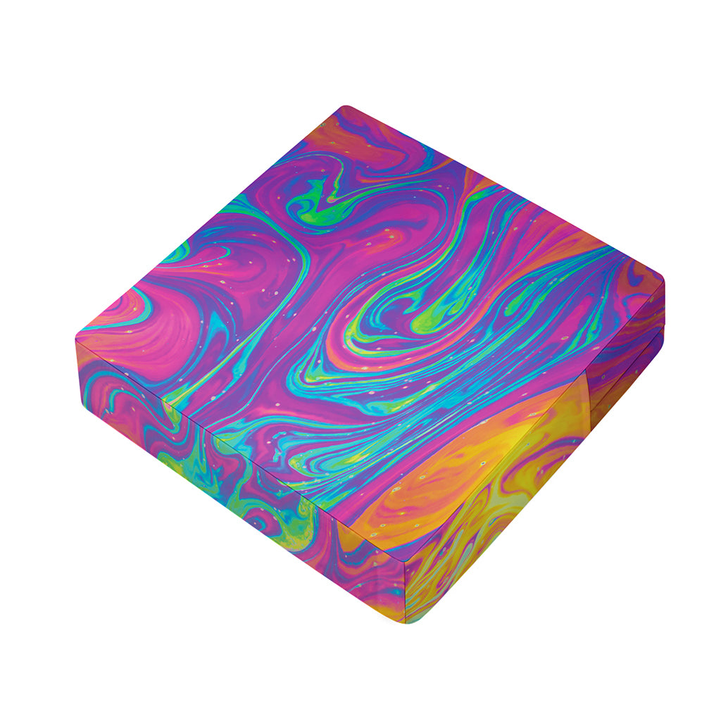 Psychedelic Liquid Print Outdoor Seat Cushion Cover