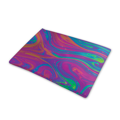 Psychedelic Liquid Print Pet Cooling Mat Cover