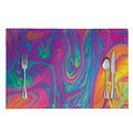 Psychedelic Liquid Print Placemat