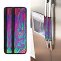 Psychedelic Liquid Print Refrigerator Handle Covers
