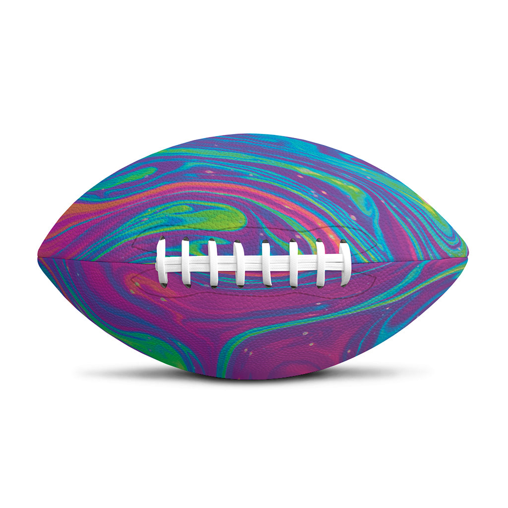 Psychedelic Liquid Print Rugby Ball