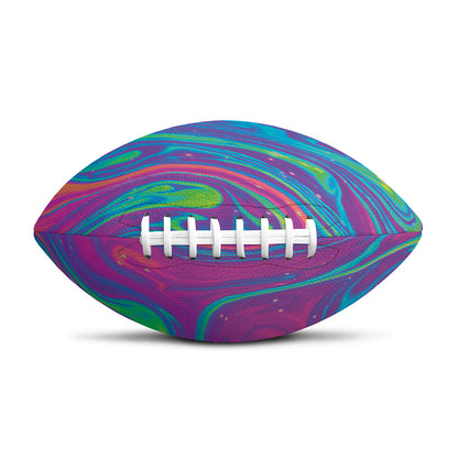 Psychedelic Liquid Print Rugby Ball