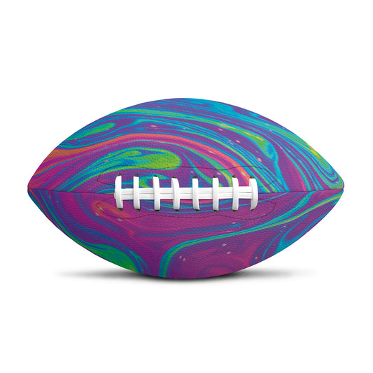 Psychedelic Liquid Print Rugby Ball