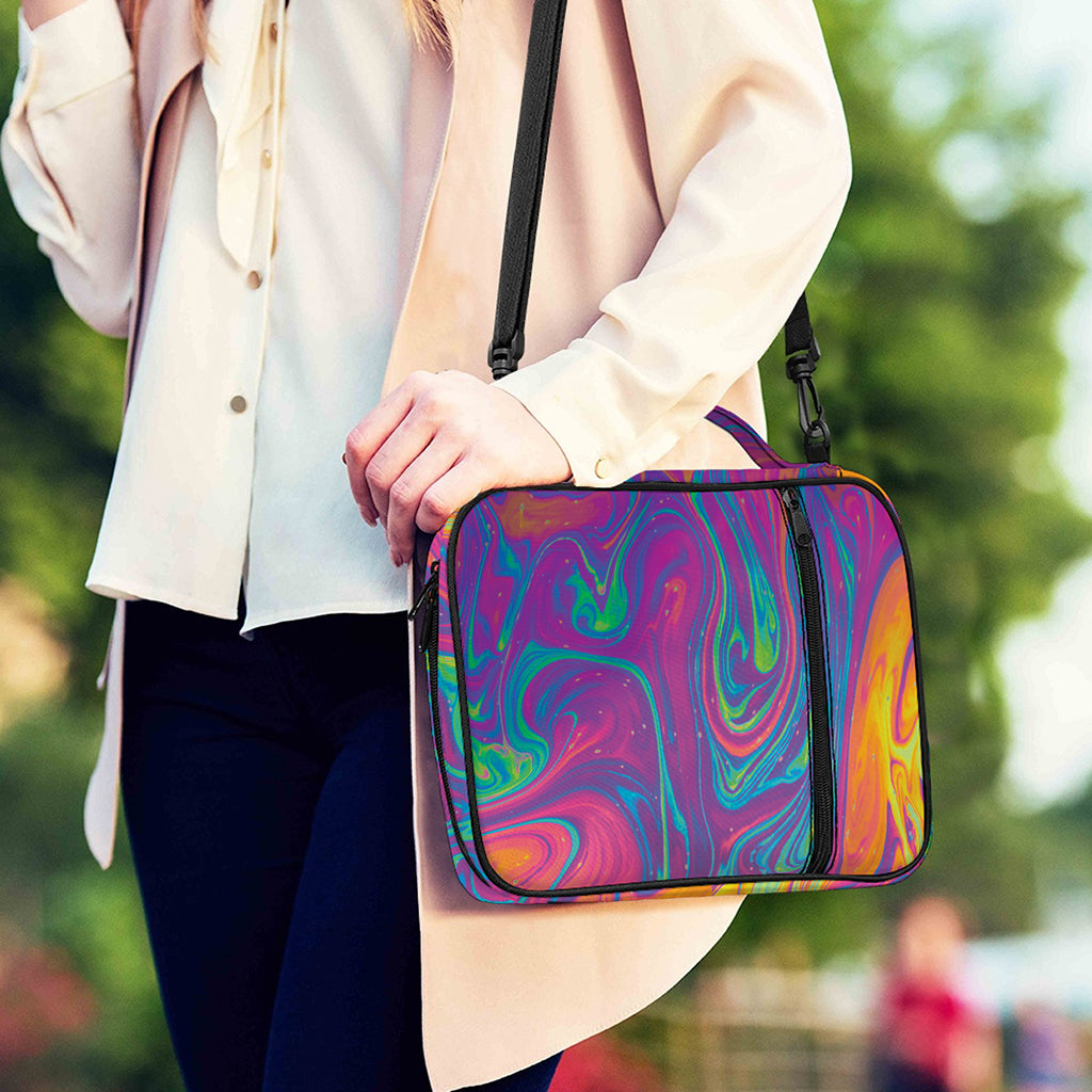 Psychedelic Liquid Print Shoulder Strap Bible Bag
