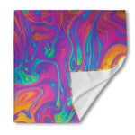 Psychedelic Liquid Print Silk Bandana
