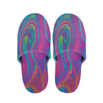 Psychedelic Liquid Print Slippers