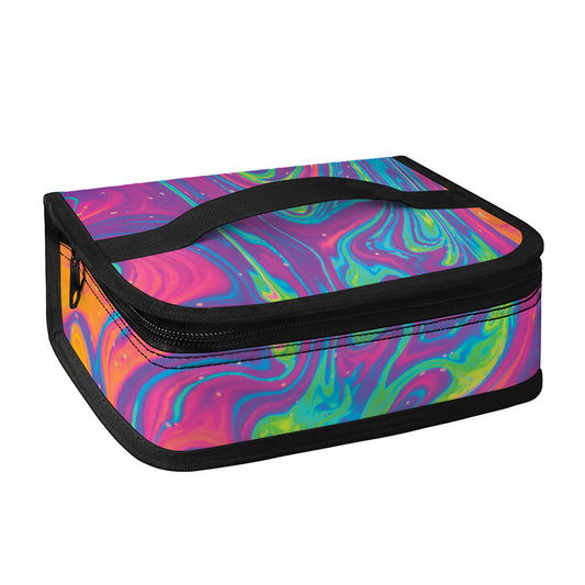 Psychedelic Liquid Print Small Lunch Bag
