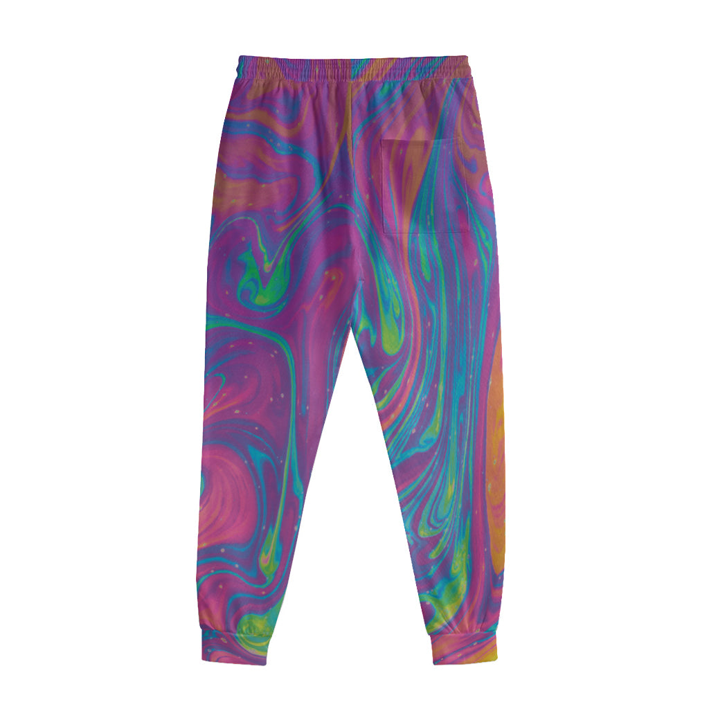 Psychedelic Liquid Print Sweatpants