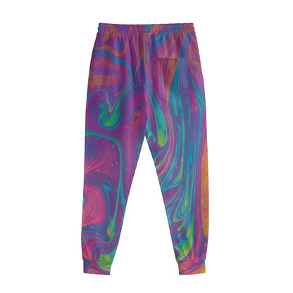 Psychedelic Liquid Print Sweatpants
