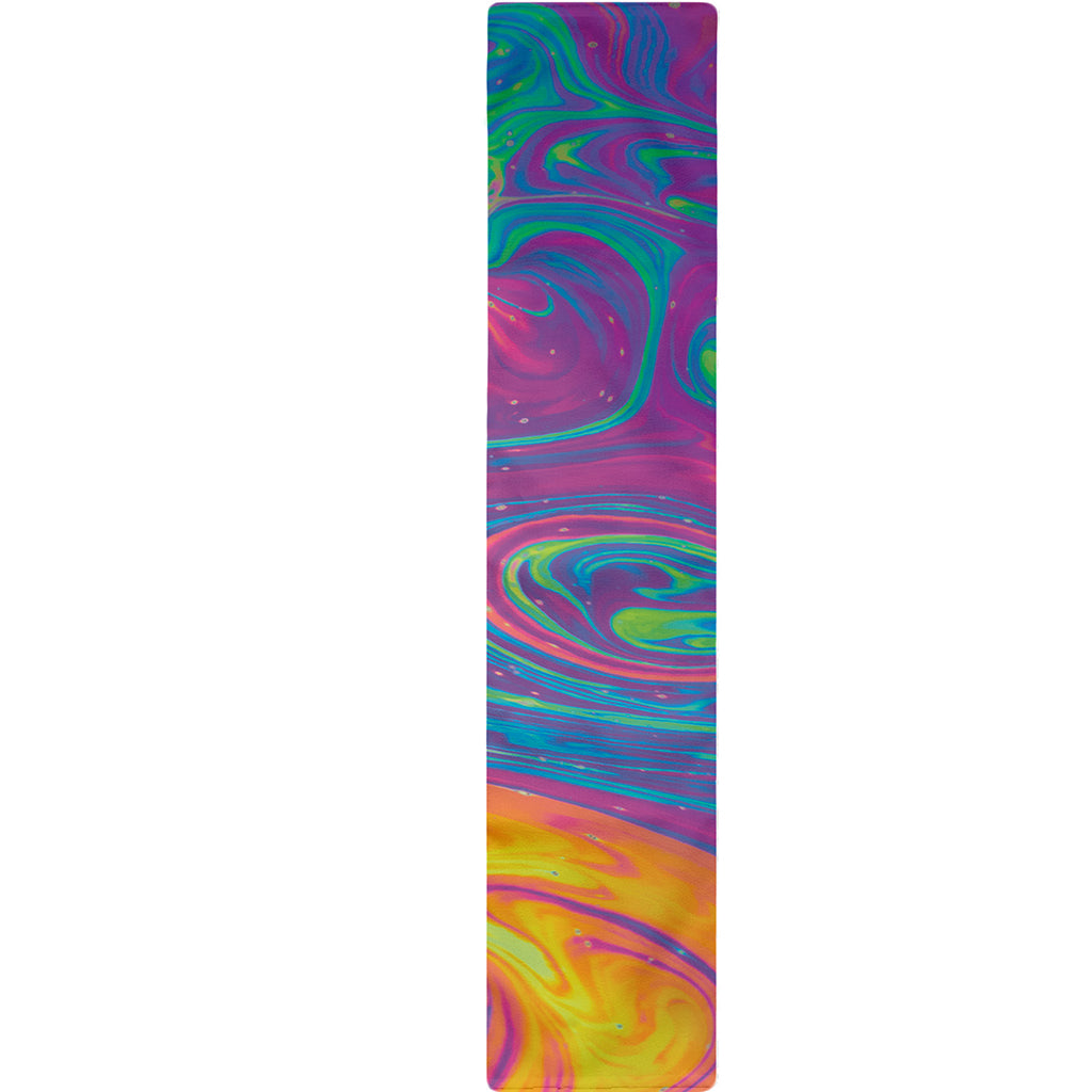 Psychedelic Liquid Print Table Runner