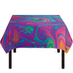 Psychedelic Liquid Print Tablecloth