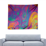Psychedelic Liquid Print Tapestry