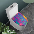 Psychedelic Liquid Print Toilet Lid Cover