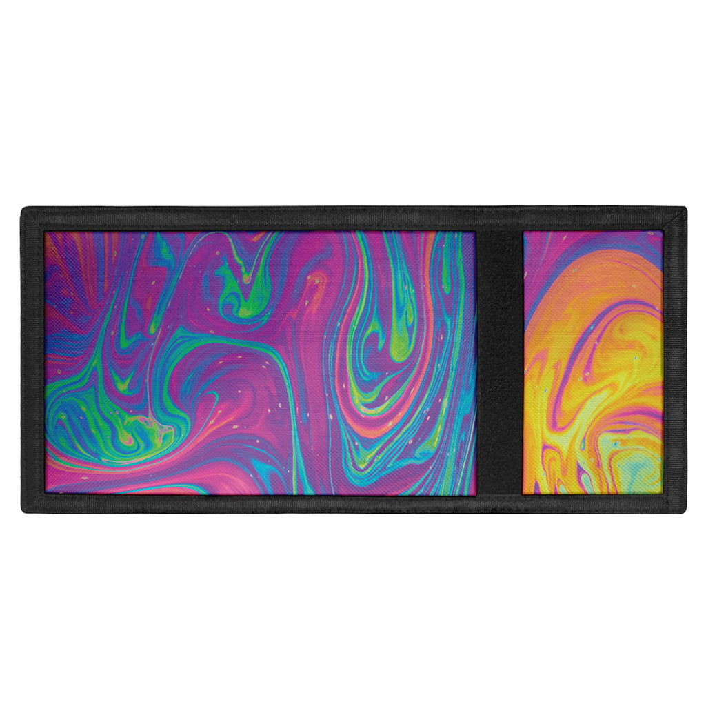 Psychedelic Liquid Print Trifold Wallet