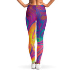 Psychedelic Liquid Print Women's Leggings