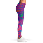 Psychedelic Liquid Print Women's Leggings