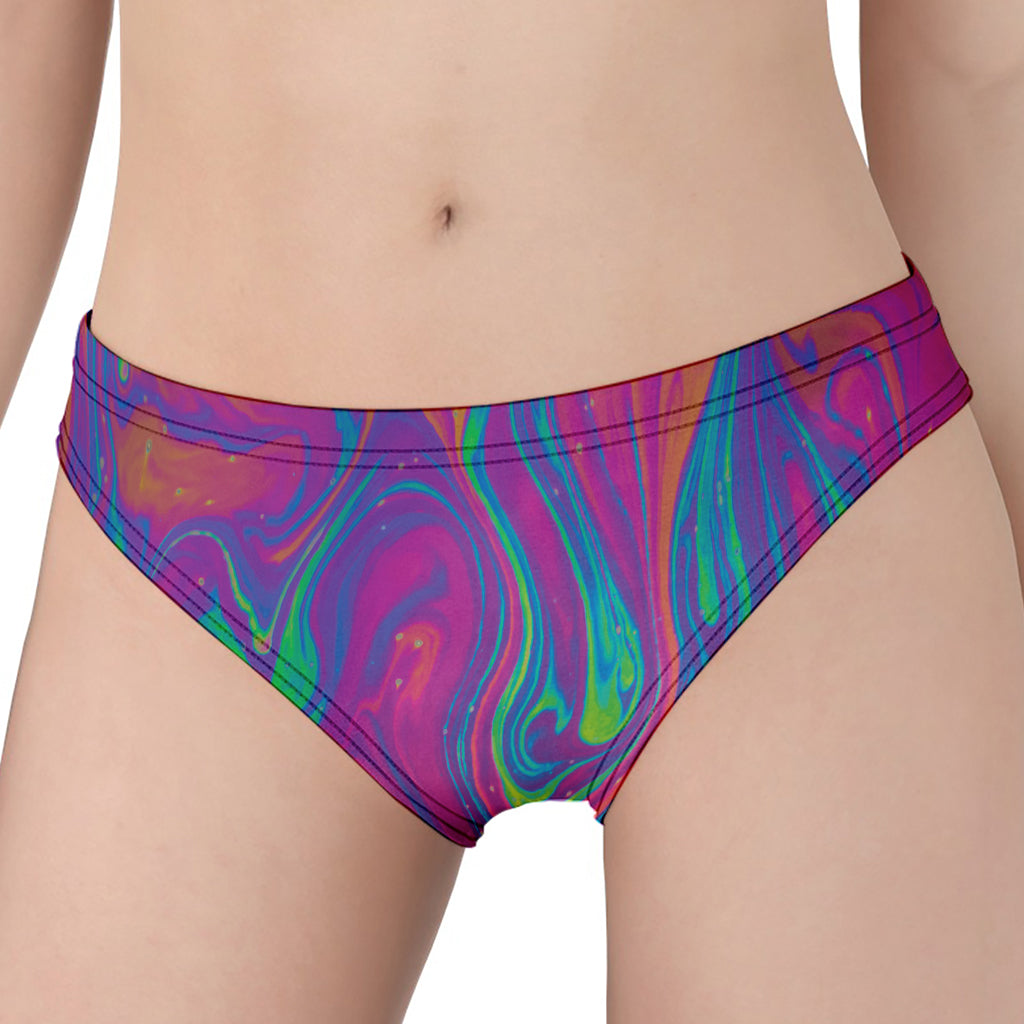 Psychedelic Liquid Print Women's Panties