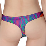 Psychedelic Liquid Print Women's Thong