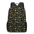 Psychedelic Mushroom Pattern Print 17 Inch Backpack