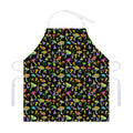 Psychedelic Mushroom Pattern Print Adjustable Apron