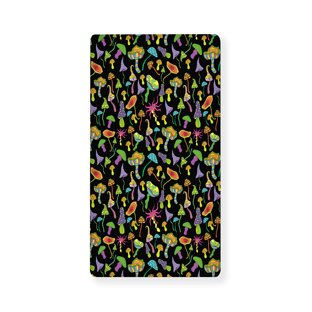 Psychedelic Mushroom Pattern Print Baby Crib Sheet