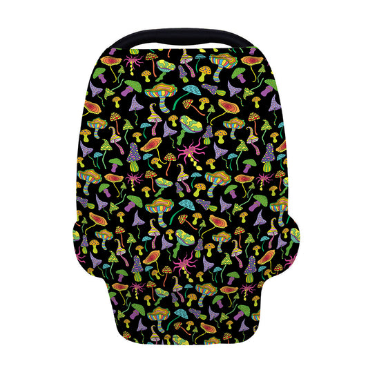 Psychedelic Mushroom Pattern Print Baby Seat Cover