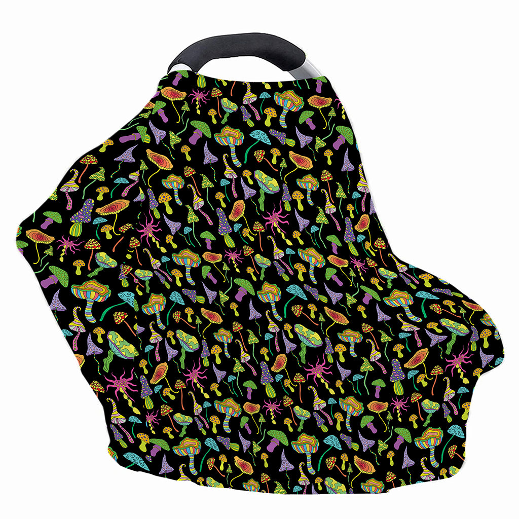 Psychedelic Mushroom Pattern Print Baby Seat Cover