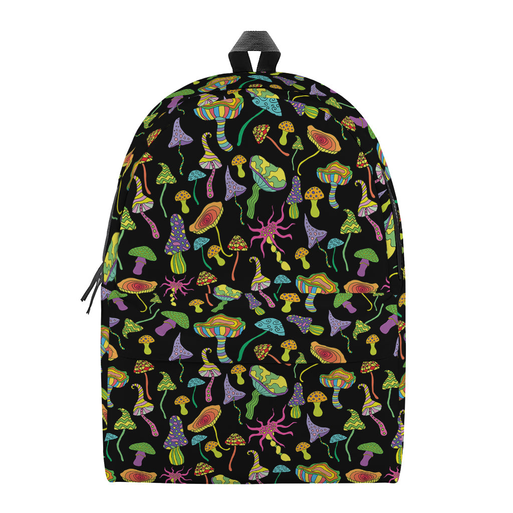 Psychedelic Mushroom Pattern Print Backpack