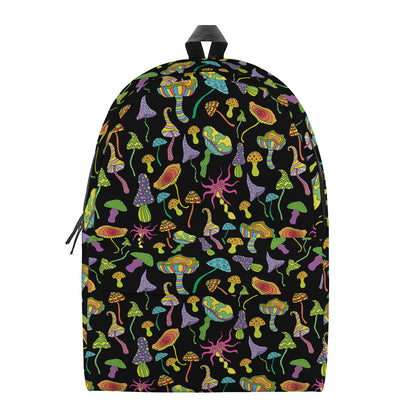 Psychedelic Mushroom Pattern Print Backpack