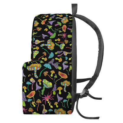 Psychedelic Mushroom Pattern Print Backpack
