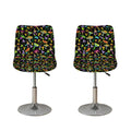 Psychedelic Mushroom Pattern Print Bar Stool Covers