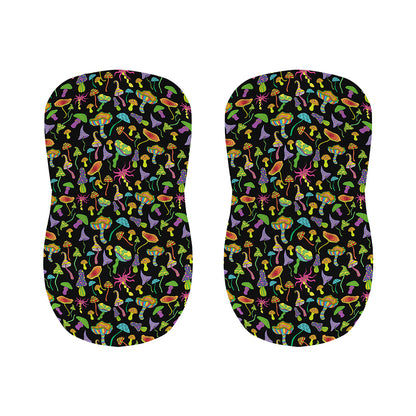 Psychedelic Mushroom Pattern Print Bar Stool Covers